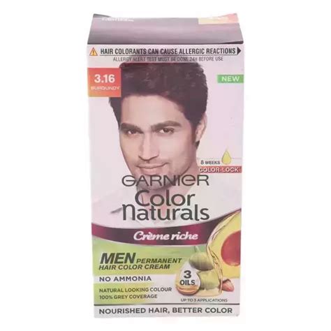 Garnier Color Naturals Creme Riche Men Hair Color Shade 3 16 Burgundy