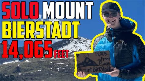 Solo Two Hour Mt Bierstadt Ascent Guanella Pass Is Finally Open