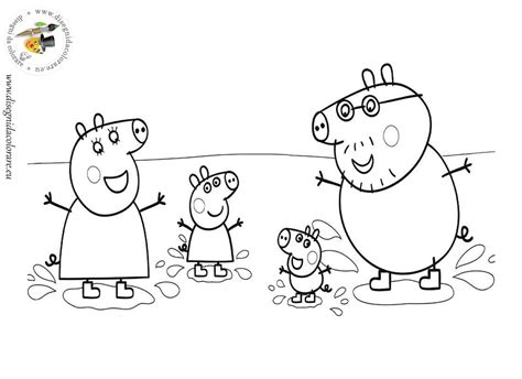 Peppa The Pig Coloring Sheet Coloring Pages