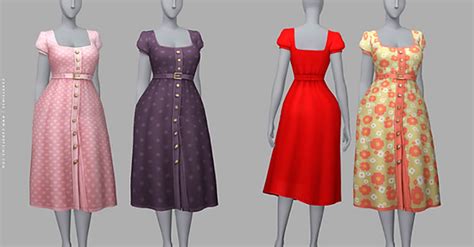 Sims 4 Cottagecore Dress CC