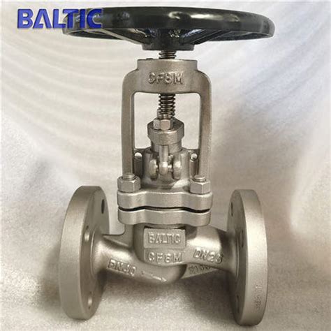 ASME B16 34 ASTM A351 CF8M Globe Valve DN40 PN40 RF Baltic