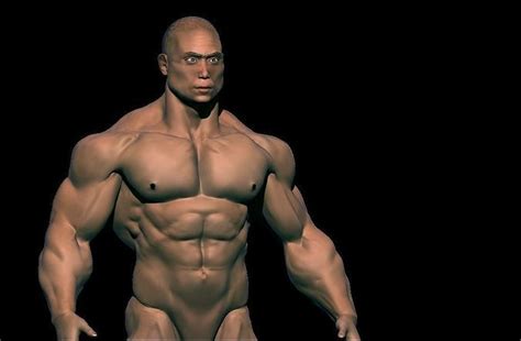 3D Model CHINSE BODYBUILDER VR AR Low Poly CGTrader