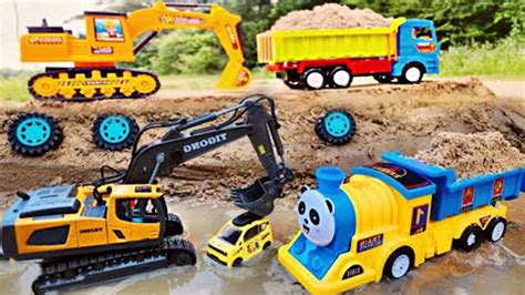 Fantastic Xxl Rc Construction Site Rc Excavators Dump Trucks Wheel