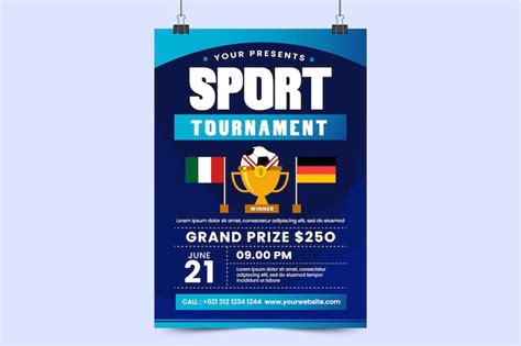 Affiche D V Nement Sportif De Tournoi De Football Ou Mod Le De