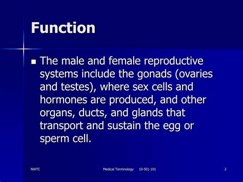 Ppt Medical Terminology Chapter 12 Reproductive System Powerpoint