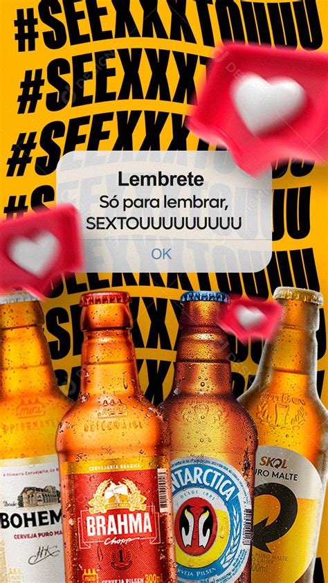 Stories Lembrete Só Para Lembrar Sextoou Cervejas Bares Social Media