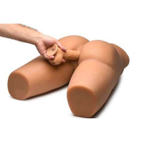 Curve Novelties Jock Poseable Torso With Thrusting Dildo Sex Toys At