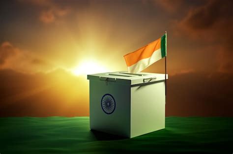 Premium Photo | Vote india election background with flag