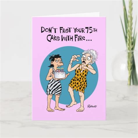 Funny 75th Birthday Card Zazzle