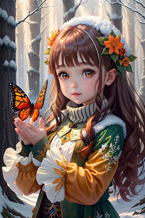 Autumn fairy. Осенняя фея. | Autumn fairy, Cartoon faces, Drawings