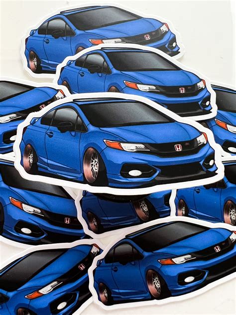 Jdm 9th Gen Civic Si Fg4 Vinyl Stickers Etsy Ireland