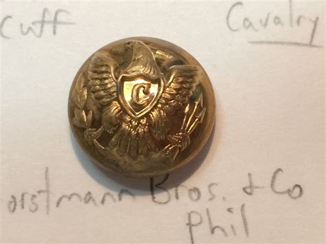 US CIVIL WAR UNION CAVALRY UNIFORM CUFF BUTTON Antique Price Guide