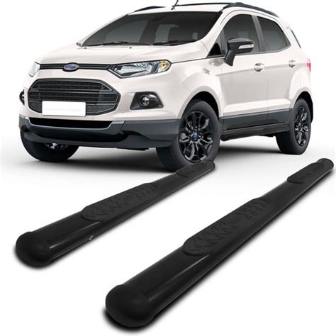 Estribo Ecosport A Oblongo Oval Preto Parcelamento Sem Juros