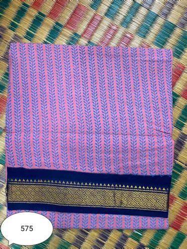 Casual Wear Printed Sungudi Cotton Oneside Border Micro Fine Design