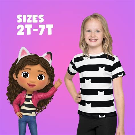 Gabby s striped shirt from gabby s dollhouse sizes 2t 7 costume ...