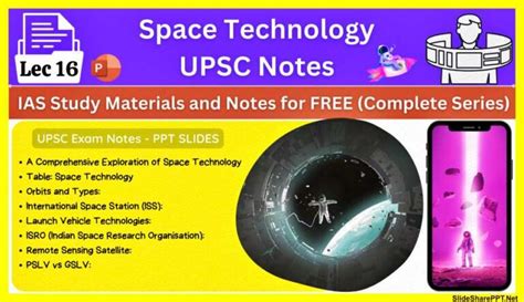 space technology upsc notes slideshareppt