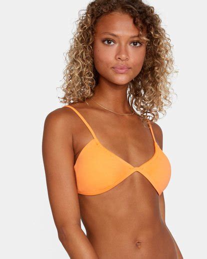 Solid Trilette Top De Bikini De Tejido Reciclado Para Mujer Rvca