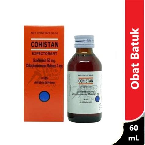 Cohistan Expectorant Sirup 60 ML Obat Batuk Berdahak Lazada Indonesia