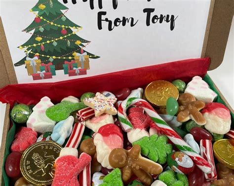 Christmas Sweet Box Pick N Mix Letter Box Sweets Personalised Birthday