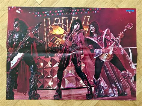 Kiss Dynasty Tour Live Poster 1979 Swedish Poster Magazine 1970s Gene