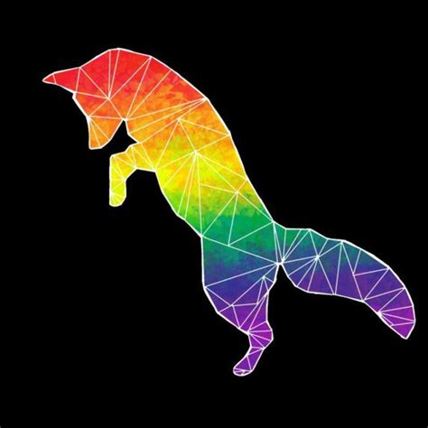 Lgbt Fox Sticker Etsy