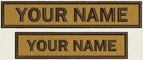 Custom Patch Embroider Name Tag Patch With Hook And Loop Fasteners Or