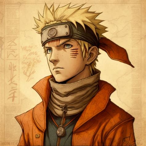 Naruto Uzumaki In The Art Style Of Amy Earles