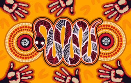 Snake Aboriginal Art - Download Graphics & Vectors