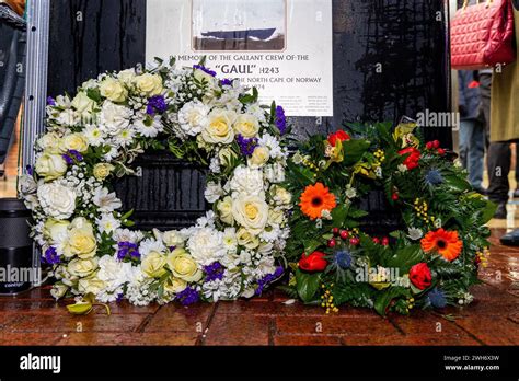 Hull Uk 08 February 2024 Memorial To The Sinking Of Hull Trawler The