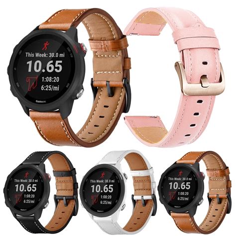 Genuine Leather Strap For Garmin Vivoactive S Venu S Vivomove