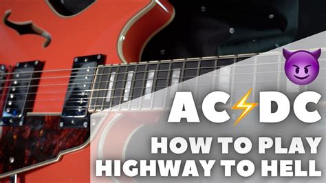 Acdc Highway To Hell Guitar Lesson Easy With Tabs Youtube