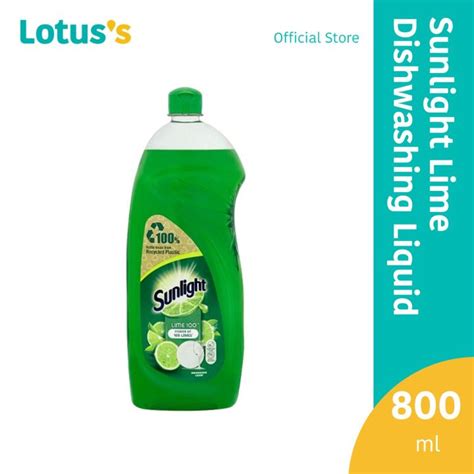 Sunlight Lime 100 With Real Lime Extracts Dishwashing Liquid 800ml Lazada