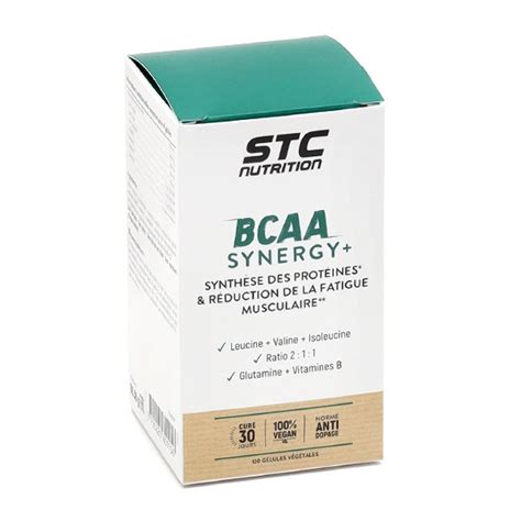 STC Nutrition BCAA Synergy gélules Synthèse protéique Muscles