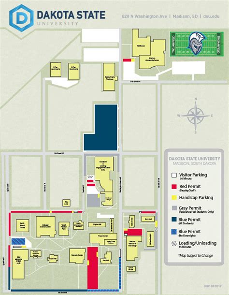 Map Of Dsu North Dakota Campus