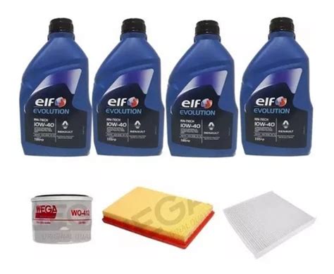 Kit Troca Elf W Filtros Renault Kwid Cil C Nf Parcelamento