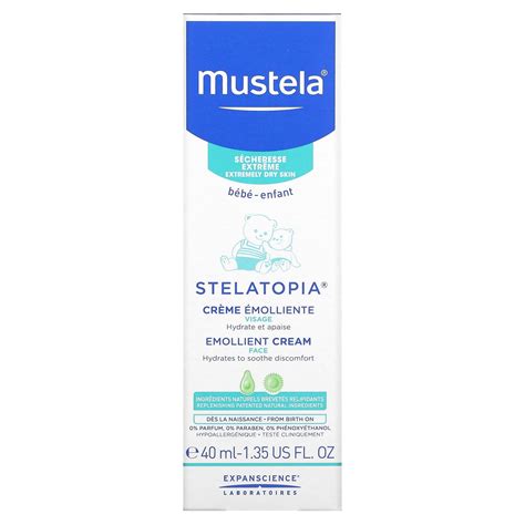 Mustela Bébé Stelatopia Crème émolliente pour le visage 40 ml