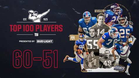 New York Giants Top 100 Players | 60-51 announced!