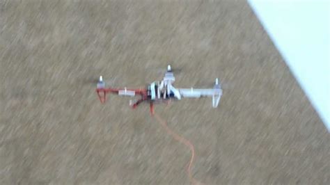 First Quadrotor Test Flight Stabilized Video Youtube