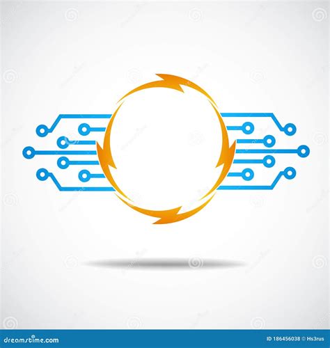 Digital Electronics Logo Design Circuit Tech Elements Electronics Icon