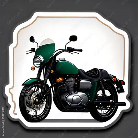 Motorcycle logo sticker Stock Illustration | Adobe Stock