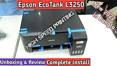 Epson Ecotank L Unboxing Review Complete Install In Bangla