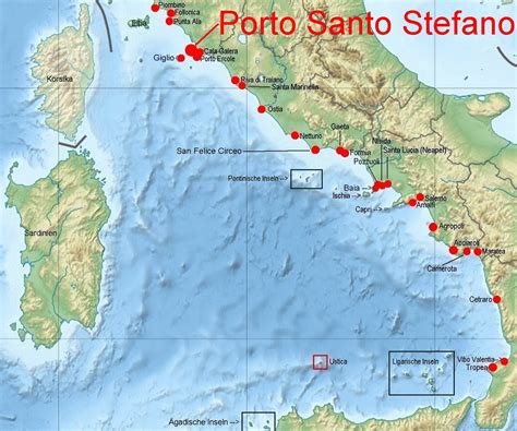 Porto Santo Stefano Italy Map