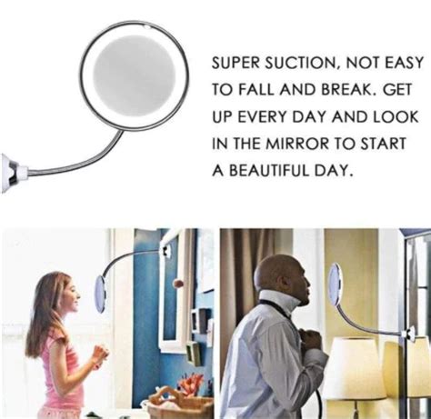 10X Magnifying LED Lighted Flexible Mirror – Vernier Store