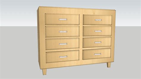 Simple Wooden Dresser 3d Warehouse