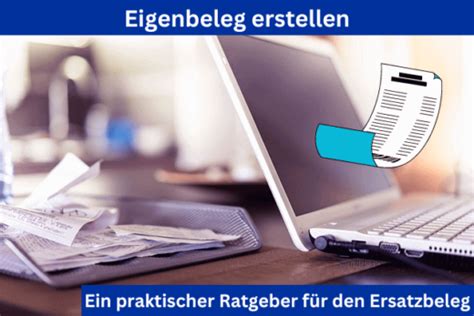 Eigenbeleg Erstellen Ein Praktischer Ratgeber F R