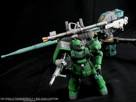 Custom Build Hg 1144 Zaku Ii Big Gun Gundam Thunderbolt Ver With