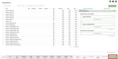 Build a Combination Segment with Customer Profiles