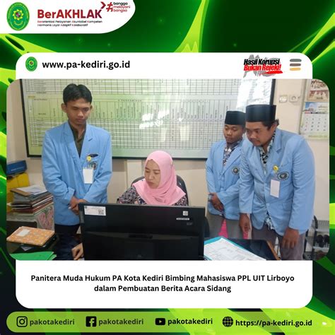 Panitera Muda Hukum Pa Kota Kediri Bimbing Mahasiswa Ppl Uit Lirboyo