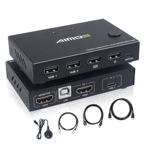 Buy Kceve Kvm Hdmi Switch Ports Kvm Type C Switcher Box In Out