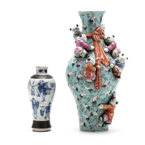 Two Chinese Porcelain Vases (Lot 1028 - November Estate AuctionNov 16 ...